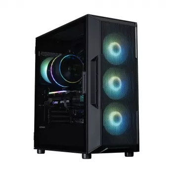 Caixa para PC ZALMAN i3 NEO V2 Mid Tower, ventoinhas ARGB x4, preta