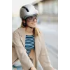 Capacete de bicicleta HJC Calido Plus, prateado (Pearl Grauish Silver), tamanho M, 55–59 cm, 350 g, In-Mold, viseira magnética