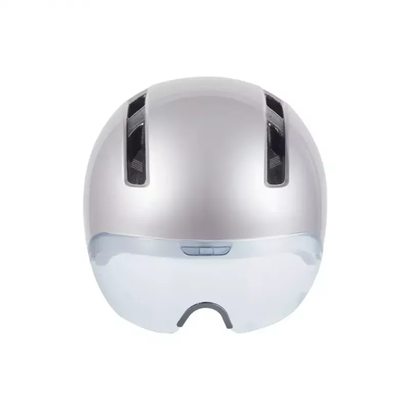 Capacete de bicicleta HJC CALIDO PLUS L, Pearl Grauish Silver, In-Mold, 58–63 cm, 350 g, viseira magnética