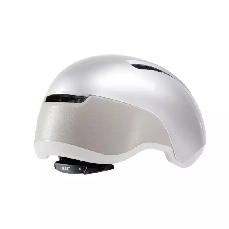 Capacete de bicicleta HJC CALIDO PLUS L, Pearl Grauish Silver, In-Mold, 58–63 cm, 350 g, viseira magnética