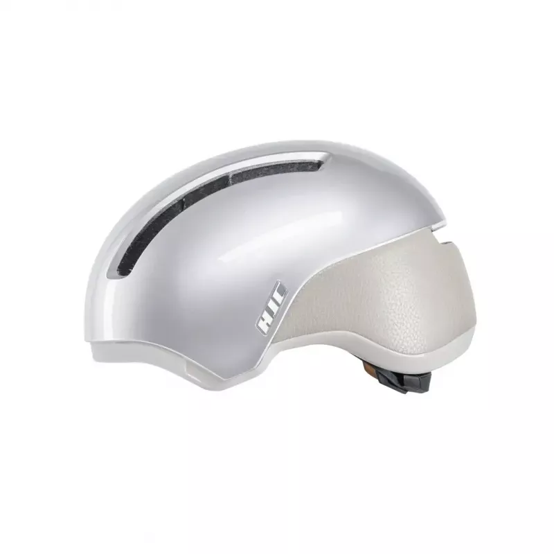 Capacete de bicicleta HJC CALIDO PLUS L, Pearl Grauish Silver, In-Mold, 58–63 cm, 350 g, viseira magnética