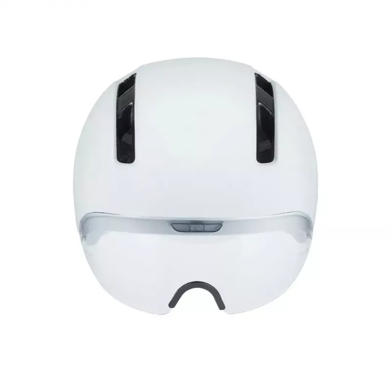 Capacete de bicicleta HJC Calido Plus, tamanho S (51–56 cm), In-Mold, viseira magnética, 350 g, branco/cinzento