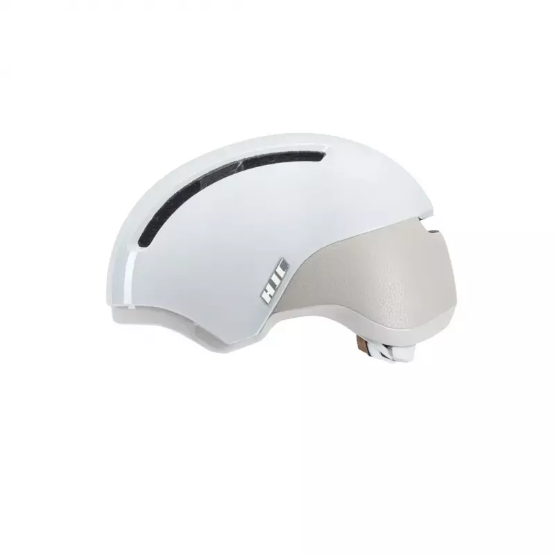Capacete de bicicleta HJC Calido Plus, tamanho S (51–56 cm), In-Mold, viseira magnética, 350 g, branco/cinzento