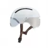 Capacete de bicicleta HJC Calido Plus, tamanho S (51–56 cm), In-Mold, viseira magnética, 350 g, branco/cinzento