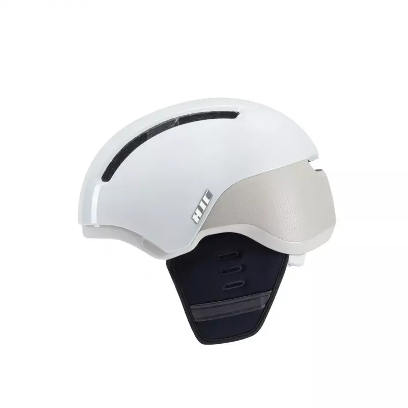 Capacete de bicicleta HJC Calido Plus, tamanho S (51–56 cm), In-Mold, viseira magnética, 350 g, branco/cinzento