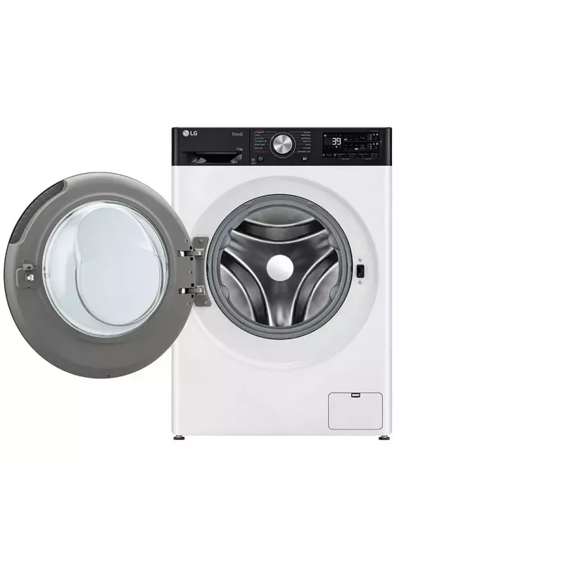 Máquina de lavar LG F4WR711S3HA de carga frontal 11 kg 1360 rpm preta, branca