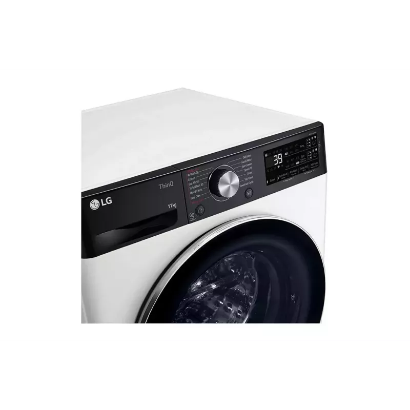 Máquina de lavar LG F4WR711S3HA de carga frontal 11 kg 1360 rpm preta, branca