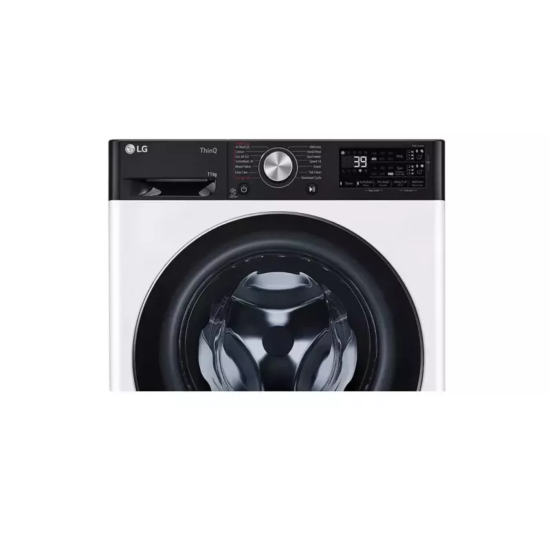 Máquina de lavar LG F4WR711S3HA de carga frontal 11 kg 1360 rpm preta, branca
