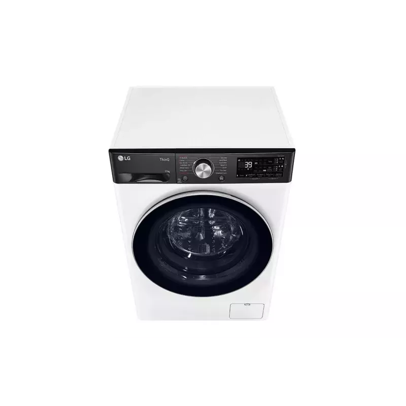 Máquina de lavar LG F4WR711S3HA de carga frontal 11 kg 1360 rpm preta, branca
