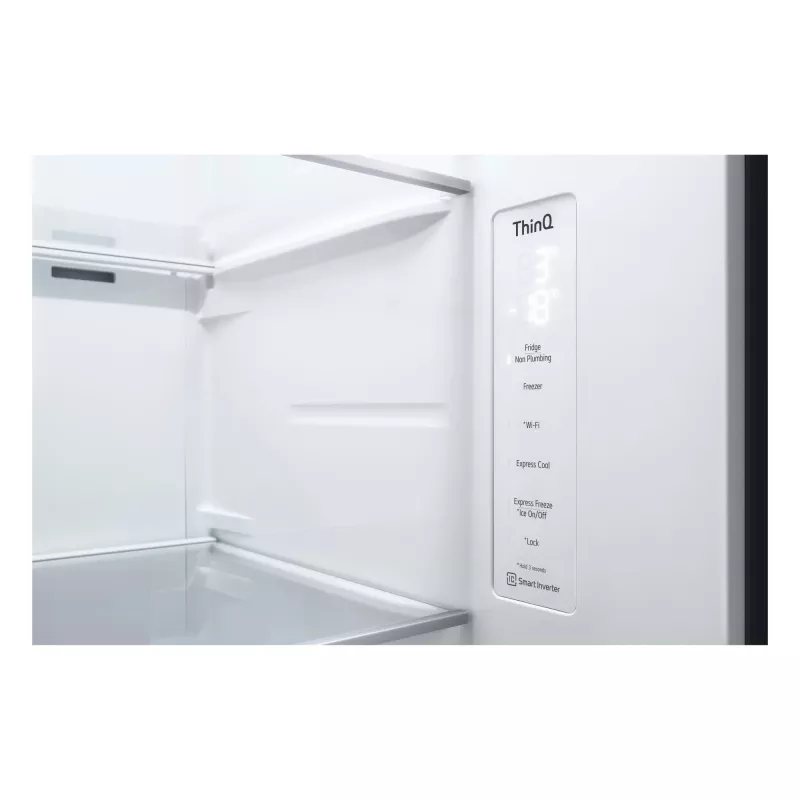 Frigorífico side-by-side LG InstaView GSGV81EPLL de instalação livre 635 L preto