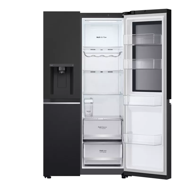 Frigorífico side-by-side LG InstaView GSGV81EPLL de instalação livre 635 L preto