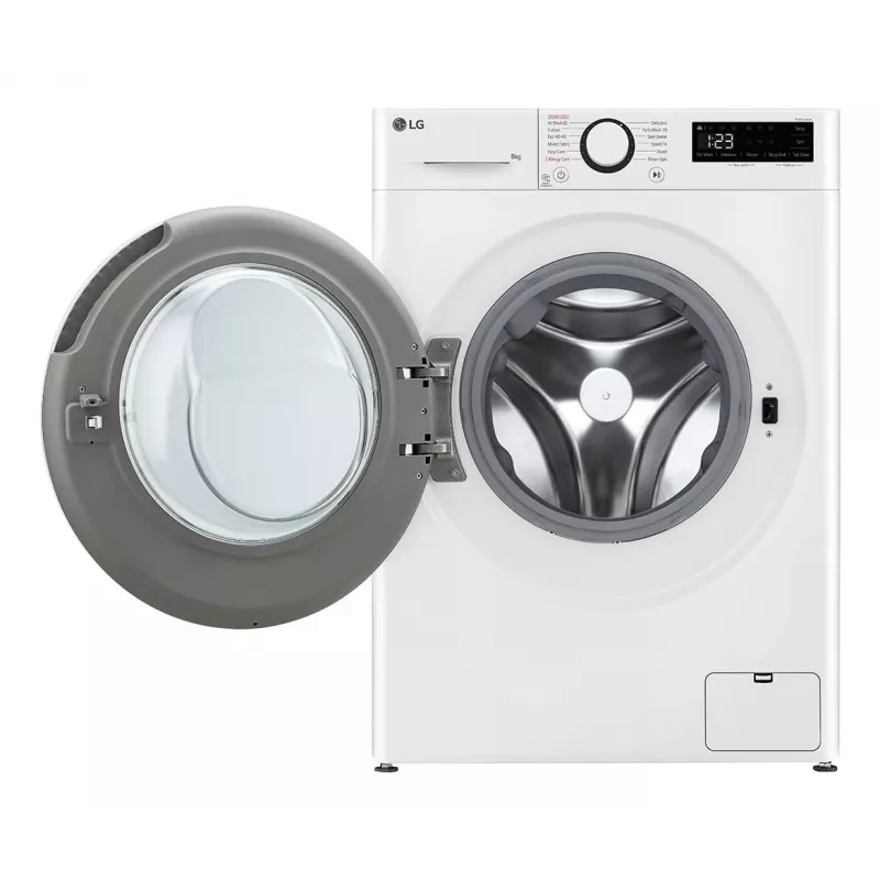 Máquina de lavar LG F2WR508S0W de carga frontal 8 kg 1160 rpm preta, branca