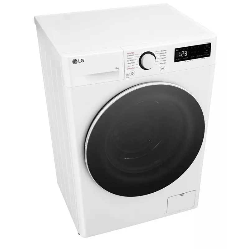 Máquina de lavar LG F2WR508S0W de carga frontal 8 kg 1160 rpm preta, branca