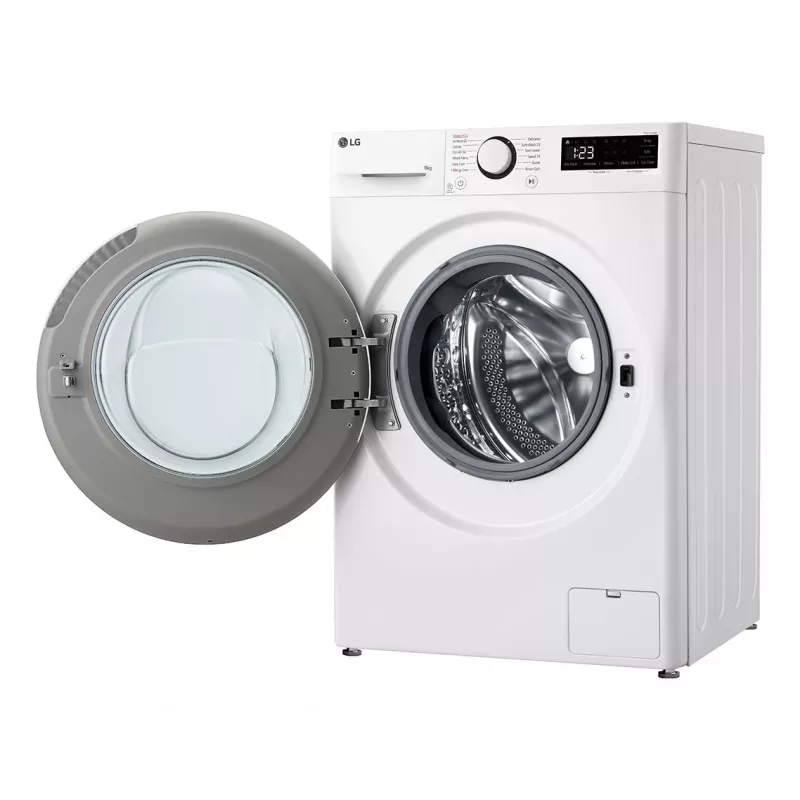 Máquina de lavar LG F2WR508S0W de carga frontal 8 kg 1160 rpm preta, branca