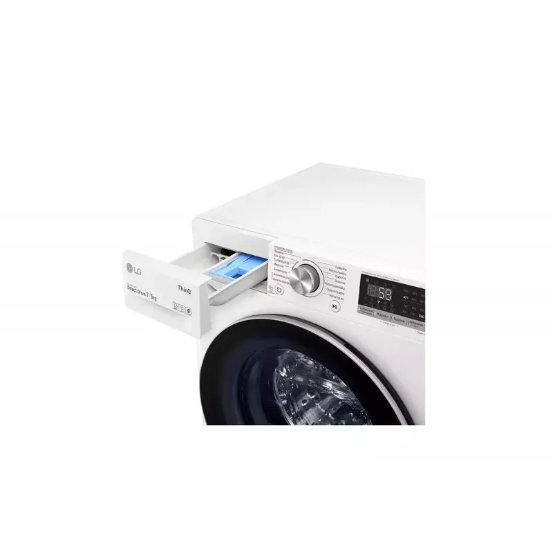LG F2DV5S7S1E máquina de lavar e secar roupa independente de carregamento frontal branca