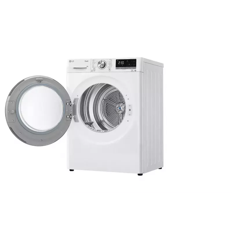Máquina de secar roupa LG RH80V9AV3N 8 kg A+++ bomba de calor, independente de carregamento frontal, preto/branco