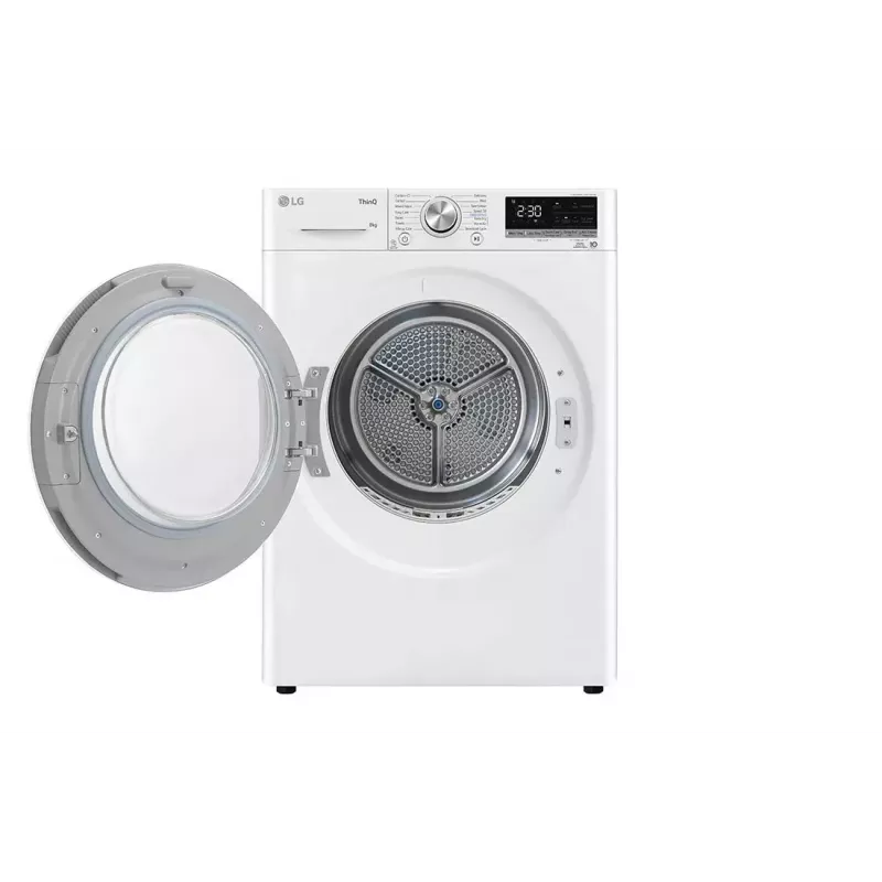 Máquina de secar roupa LG RH80V9AV3N 8 kg A+++ bomba de calor, independente de carregamento frontal, preto/branco