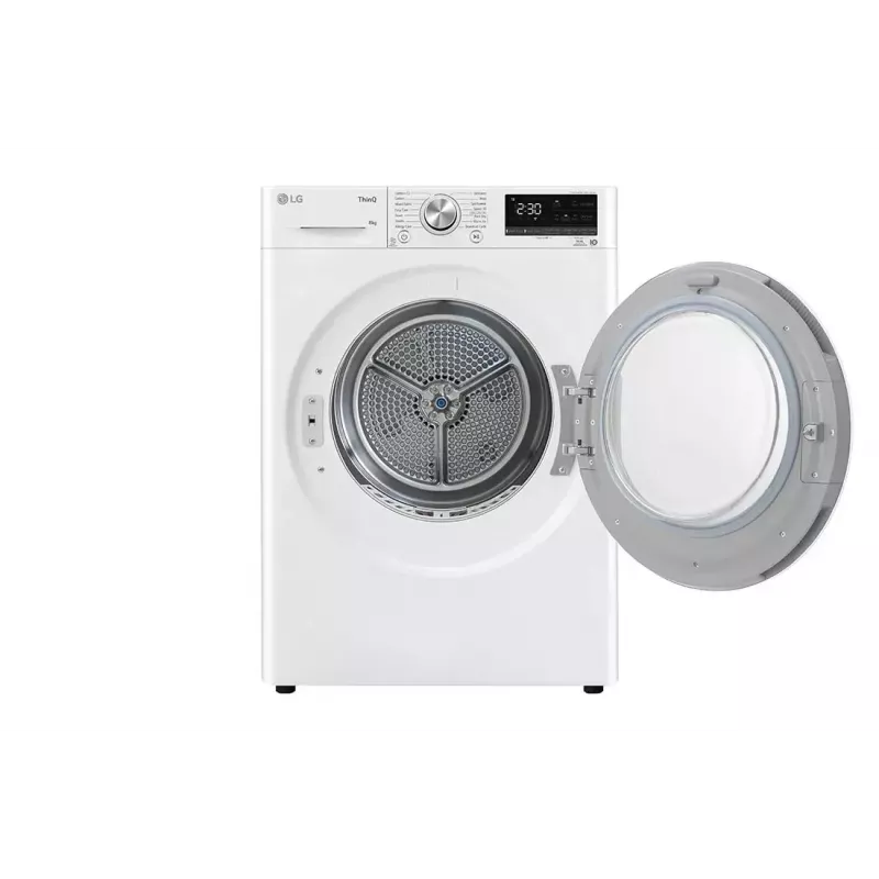 Máquina de secar roupa LG RH80V9AV3N 8 kg A+++ bomba de calor, independente de carregamento frontal, preto/branco