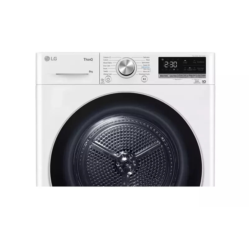Máquina de secar roupa LG RH80V9AV3N 8 kg A+++ bomba de calor, independente de carregamento frontal, preto/branco