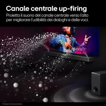 Barra de som LG S95TR 9.1.5 canais 810 W RMS com subwoofer sem fios 220 W, preto