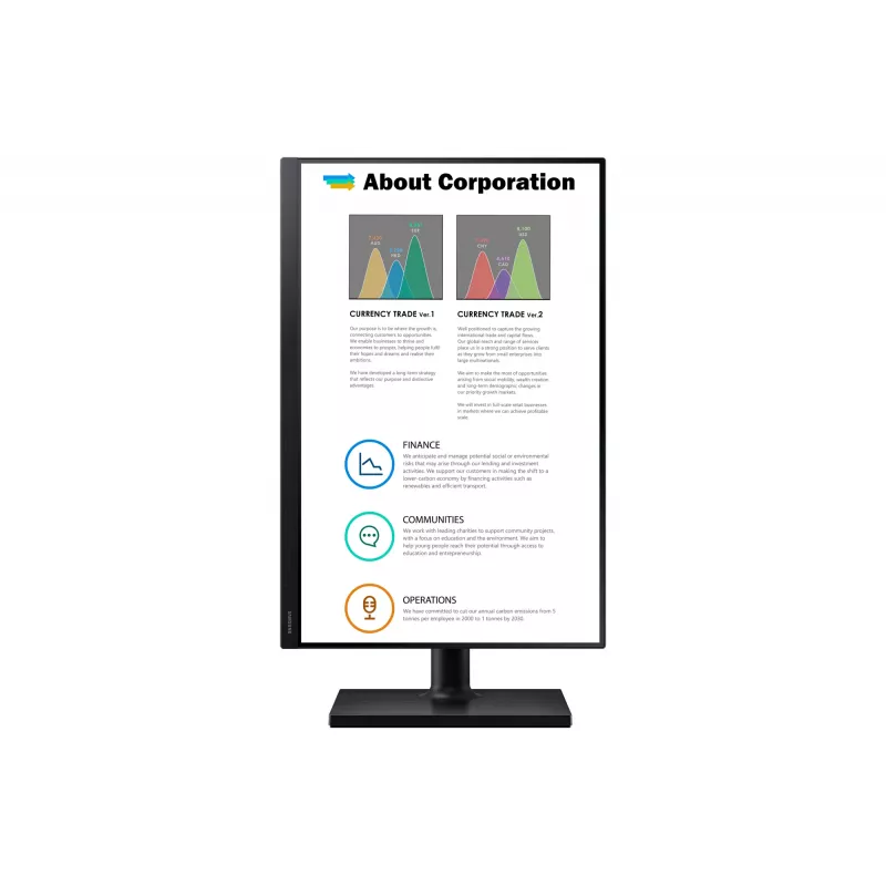 Samsung T45F monitor de computador 61 cm (24 polegadas) 1920 x 1200 píxeis WUXGA LCD preto
