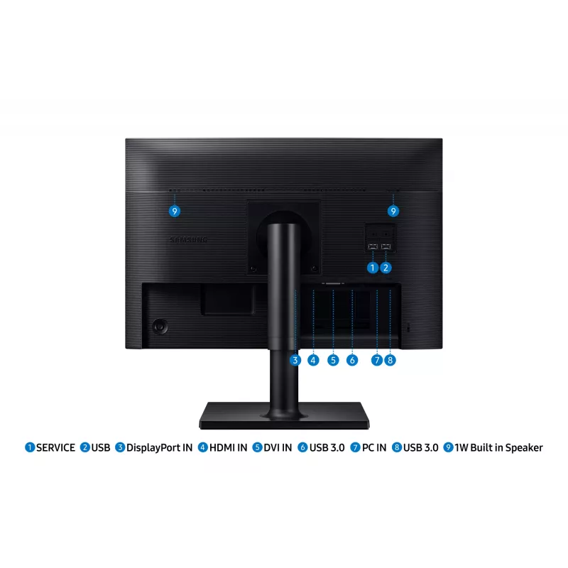 Samsung T45F monitor de computador 61 cm (24 polegadas) 1920 x 1200 píxeis WUXGA LCD preto