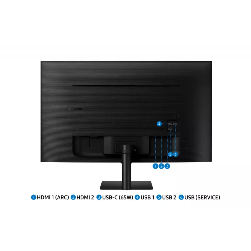 Samsung M70D monitor de computador 81,3 cm (32 polegadas) 3840 x 2160 píxeis 4K Ultra HD LED preto