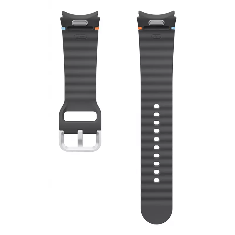 Samsung Sport Band (M/L) para Galaxy Watch 7, bracelete, smartwatch, cinzento, Samsung, Galaxy Watch Ultra, prateado