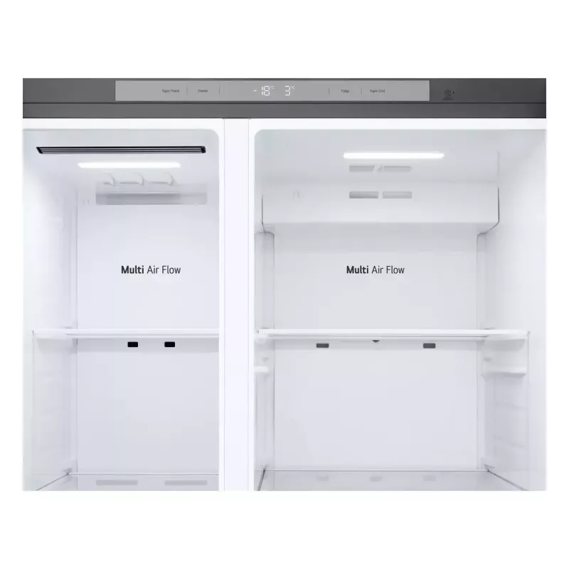 LG NatureFRESH GSBC40PYPE frigorífico combinado americano – Prime Silver – classe de eficiência energética E