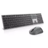 DELL Pro Plus Teclado e rato - KM7321W - UK (QWERTY), Full-Size (100%), sem fios, RF Wireless + Bluetooth, QWERTY, cinzento, titânio, rato incluído