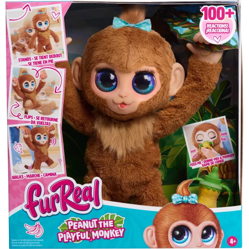 FurReal Peanut o macaco brincalhão, rapaz/rapariga, 4 anos FurReal Peanut o macaco brincalhão. Cor do produto: multicolor