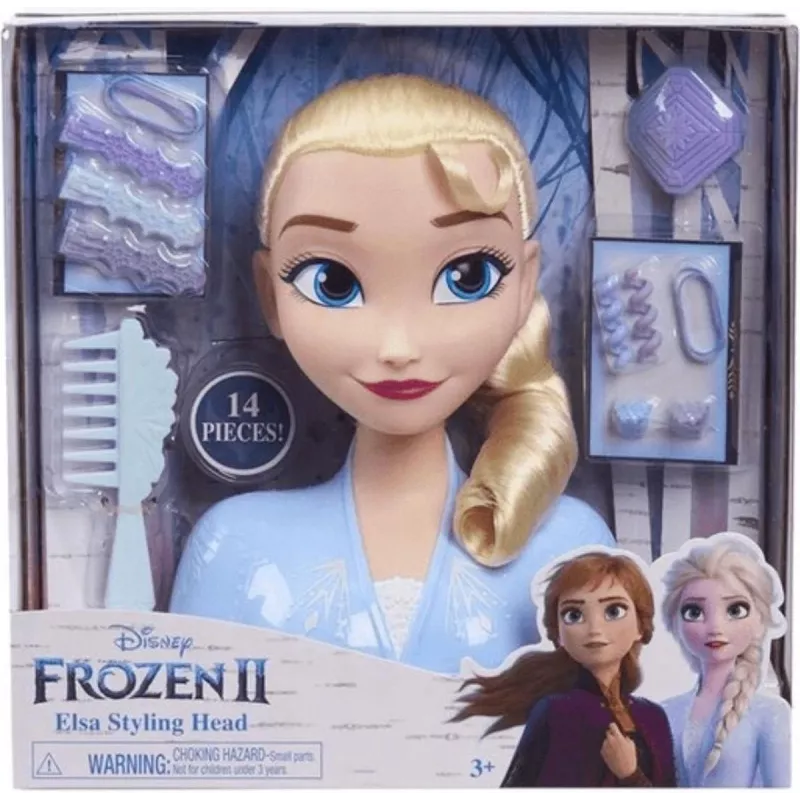 Just Play Disney Frozen 2, cabeça de boneca de maquilhagem/estilo, feminino, 3 ano(s), 120 mm, multicolor