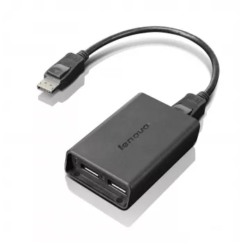 Lenovo Cabo de monitor DisplayPort para Dual-DisplayPort USB-A preto