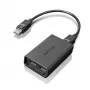 Lenovo Cabo de monitor DisplayPort para Dual-DisplayPort USB-A preto
