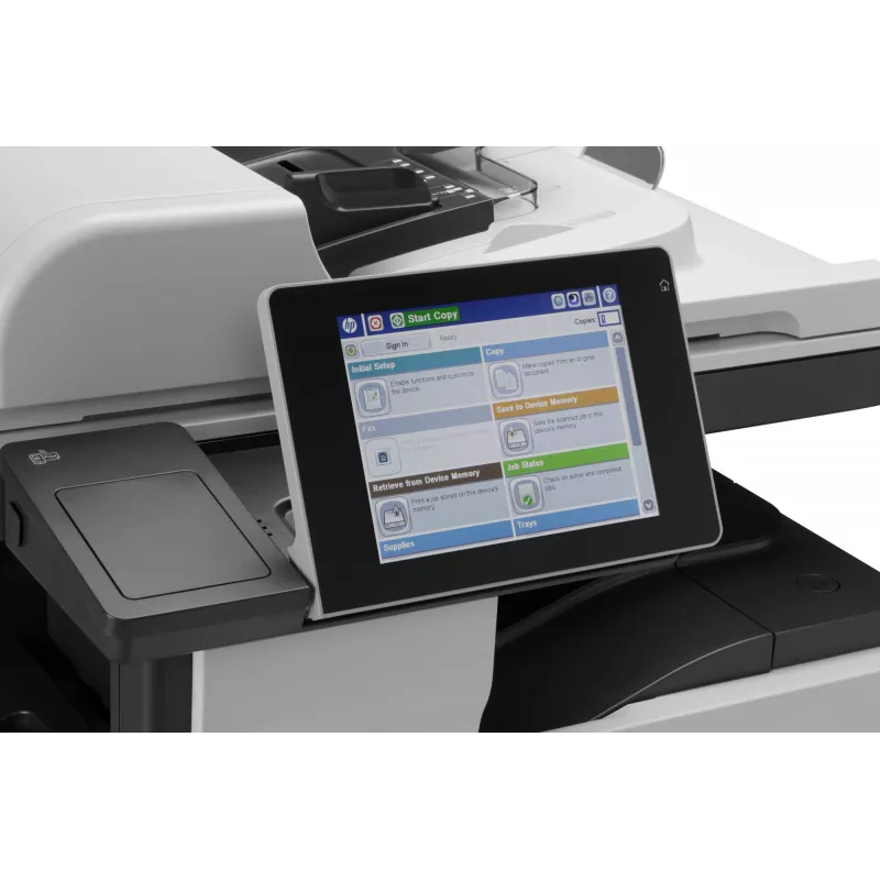 HP LaserJet Enterprise MFP M725dn, laser, impressão a preto e branco, 1200 x 1200 DPI, A3, impressão direta, preto, cinzento