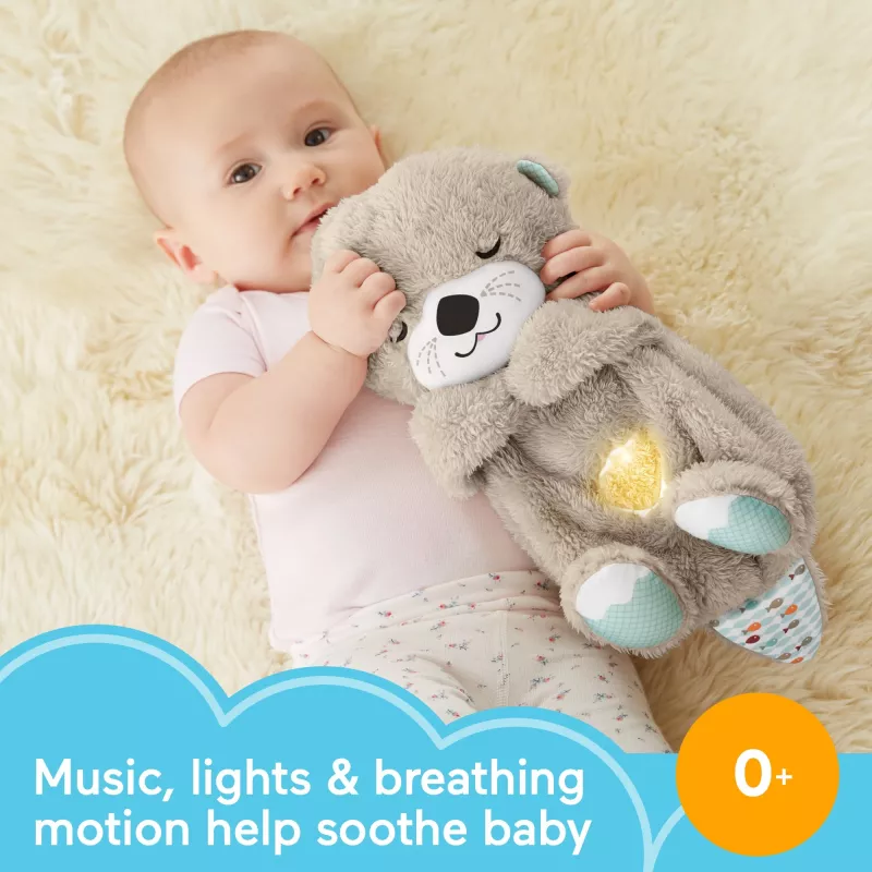 Fisher-Price Soothe 'n Snuggle Otter, peluche, máquina de som com movimento de respiração