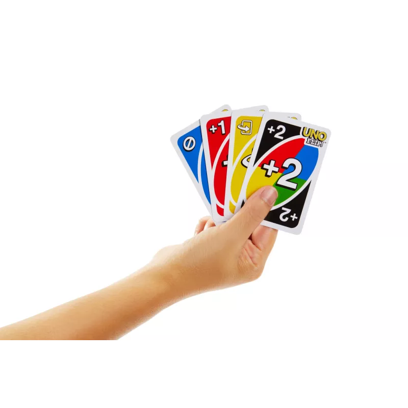 Jogo de cartas UNO FLIP com baralho acessível para daltónicos para crianças, adultos e noites de jogos em família