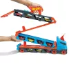 Hot Wheels City Speedway Hauler Carrier com 3 carros de brinquedo, conjunto de veículos, 4 ano(s), plástico, cinzento, multicolor