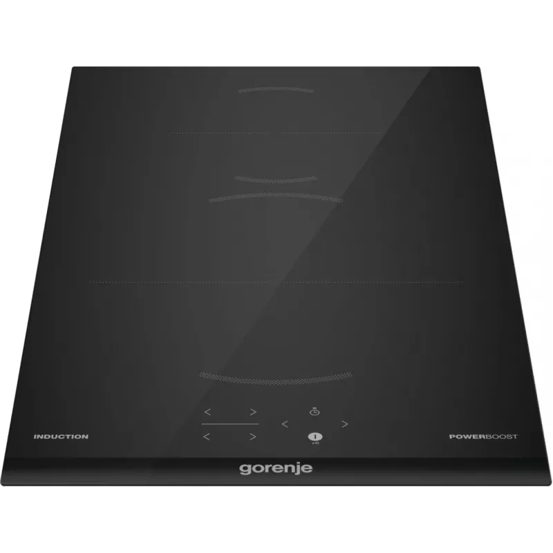 Placa de indução Gorenje GI3201BC, preto, encastrar, 30 cm, placa de indução por zonas, vitrocerâmica, 2 zonas