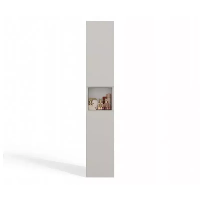 Armário de casa de banho Top E Shop NEL, independente 2 portas, laminado em cashmere, 1740×310×300 mm, 5 prateleiras