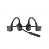 SHOKZ OpenComm2 2025 Upgrade Headset Bluetooth de condução óssea sem fios para videoconferências com porta de carregamento USB-C | 16 h de tempo de conversação, 29 m de alcance, 1 h de carregamento | Com microfone de arco com cancelamento de ruído, preto