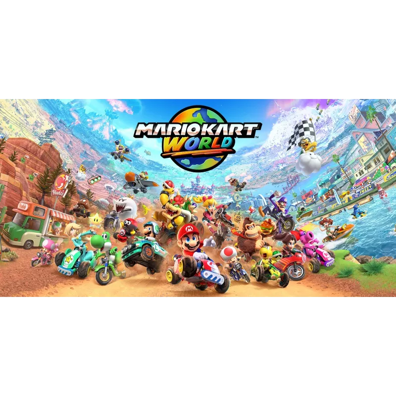 Nintendo Mario Kart World, Nintendo Switch 2, modo multijogador, suporte físico