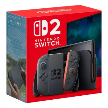 Consola de jogos NINTENDO Switch 2 preto — LCD 7,9 polegadas 1920×1080, 120 Hz, 256 GB, bateria 5220 mAh, Wi-Fi 6, Bluetooth, HDR10