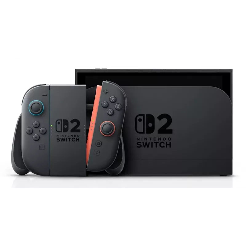 Consola de jogos NINTENDO Switch 2 preto — LCD 7,9 polegadas 1920×1080, 120 Hz, 256 GB, bateria 5220 mAh, Wi-Fi 6, Bluetooth, HDR10