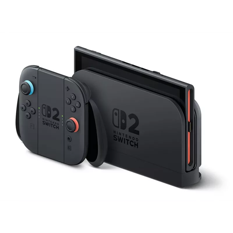 Consola de jogos NINTENDO Switch 2 preto — LCD 7,9 polegadas 1920×1080, 120 Hz, 256 GB, bateria 5220 mAh, Wi-Fi 6, Bluetooth, HDR10