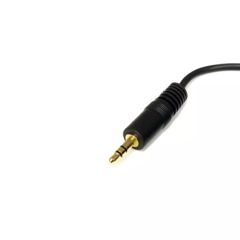 StarTech.com Cabo de áudio estéreo de 3,5 mm de 1,8 m - M/M, 3,5 mm, ficha, 3,5 mm, ficha, 1,8 m, preto