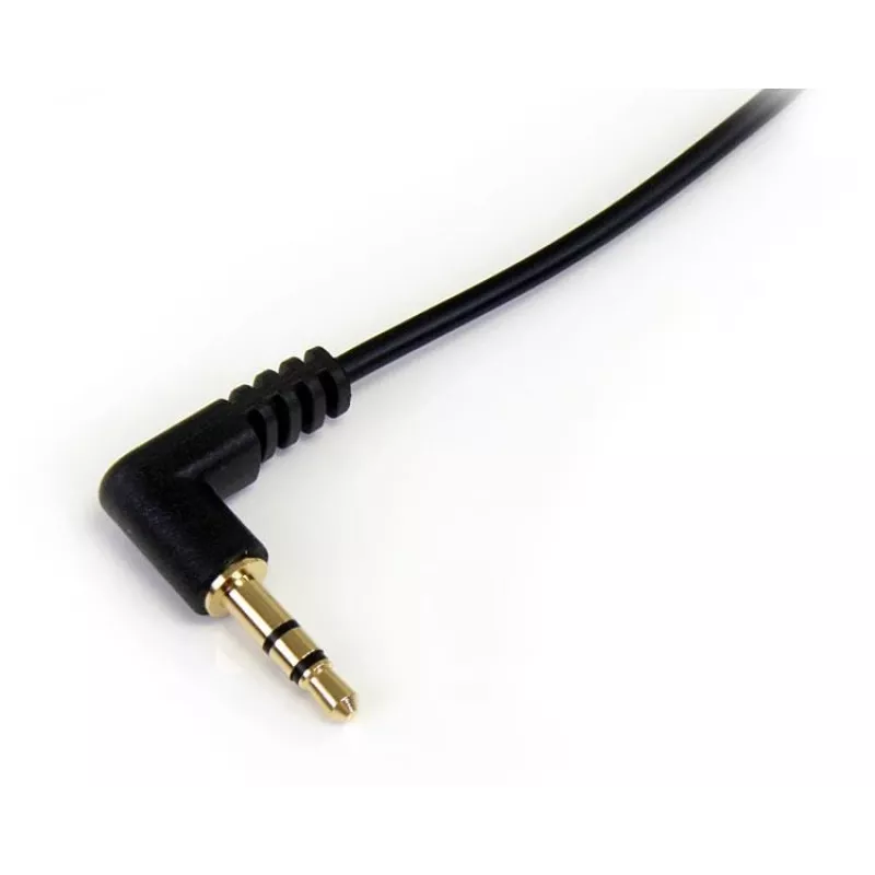 StarTech.com Cabo de áudio estéreo fino de 0,9 m jack 3,5mm para angular - M/M