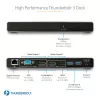 StarTech.com Dock Thunderbolt 3 – Estação de acoplamento TB3 para portátil com monitor Dual-4K-60-Hz com DisplayPort, HDMI e VGA 1080p – 85 W Power Delivery e potência de carregamento – 2x USB-A, Ethernet – Mac e Windows