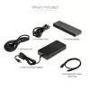 StarTech.com Dock Thunderbolt 3 – Estação de acoplamento TB3 para portátil com monitor Dual-4K-60-Hz com DisplayPort, HDMI e VGA 1080p – 85 W Power Delivery e potência de carregamento – 2x USB-A, Ethernet – Mac e Windows