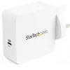 StarTech.com Carregador de parede USB-C - Carregador para portátil USB-C 60 W PD - cabo de 6 pés/2 m - Fonte de alimentação Type-C universal compacta - Dell XPS/Lenovo X1 Carbon/HP EliteBook/MacBook - certificado USB-IF/CE
